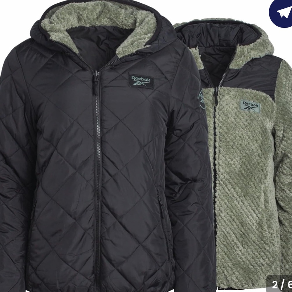 NWOT Reebok Reversible Jacket - image 1